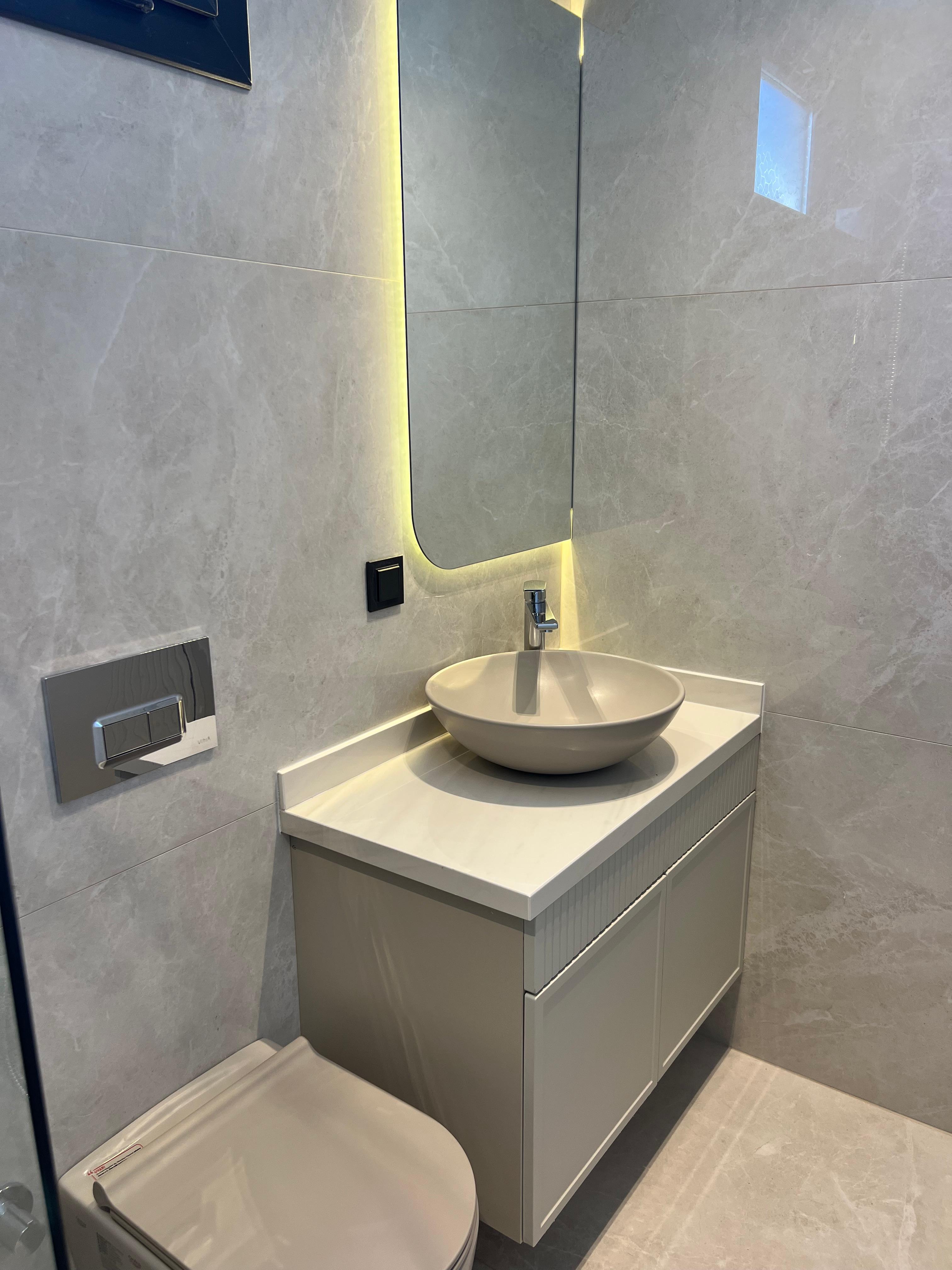 Banyo niş detayı seramik kaplama dekoratif tasarım