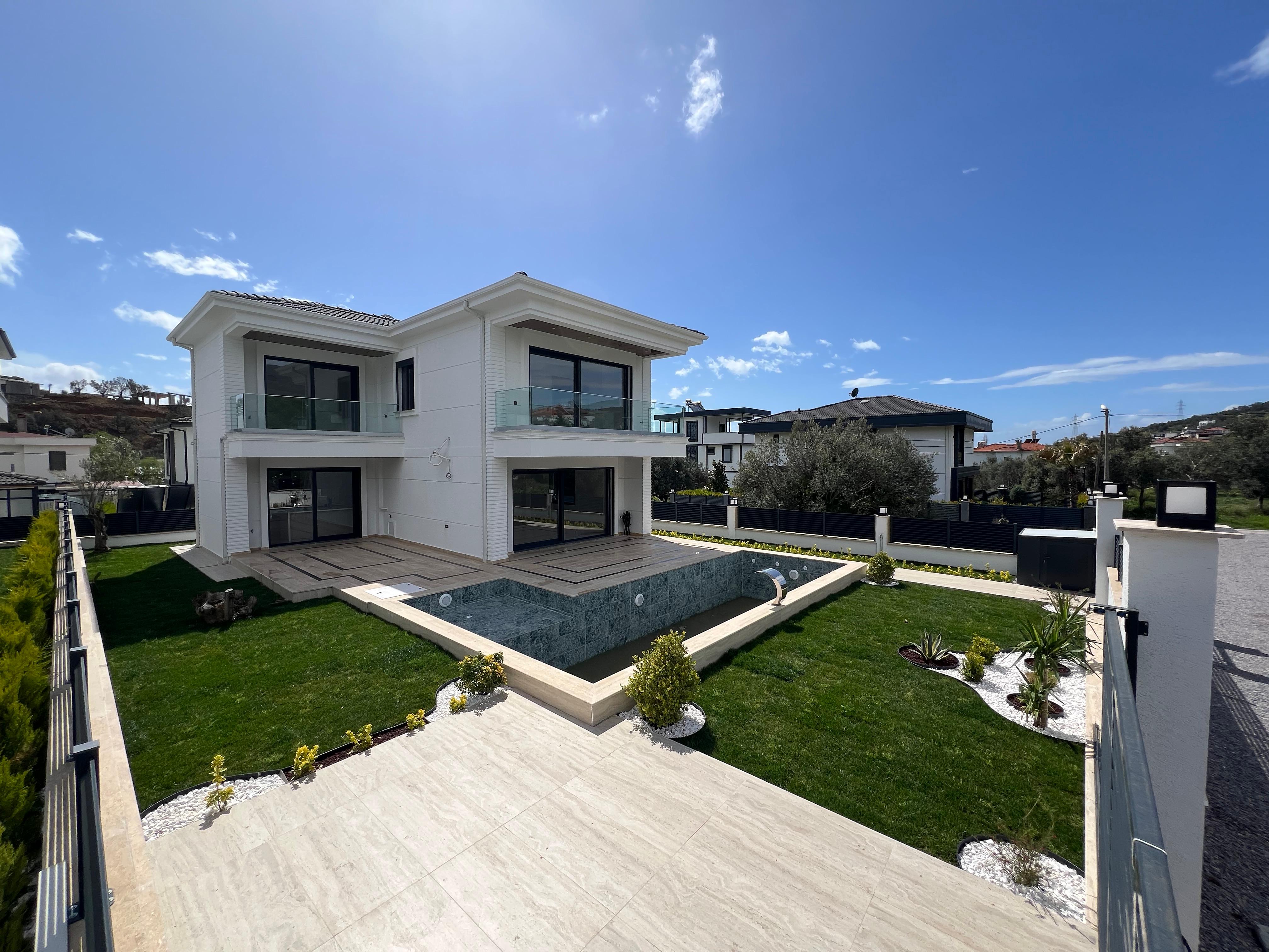 Aksoy Yapılar villa yapı silueti gün batımı görünümü
